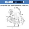 Plastic fuel tank Jeep Commander 2005-2010-scheme