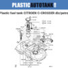 Plastic fuel tank CITROEN C-CROSSER diz-petrol-scheme